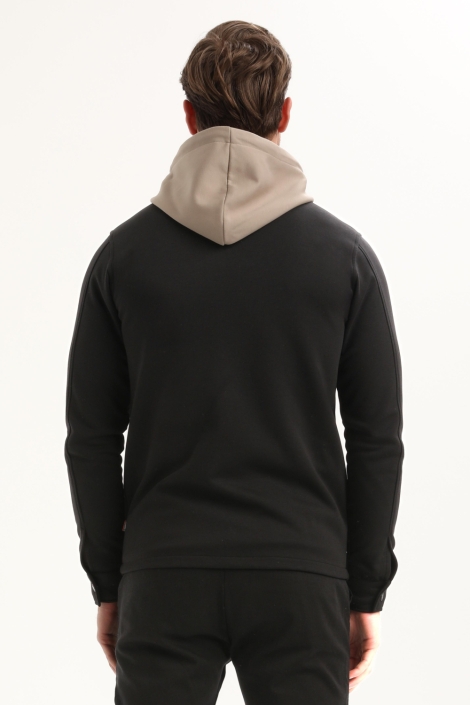 Gabbiano zwarte heren vest | Model achteraanzicht