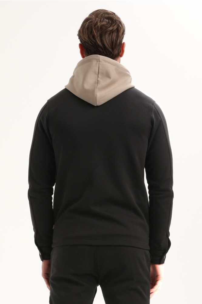 Gabbiano zwarte heren vest | Model achteraanzicht