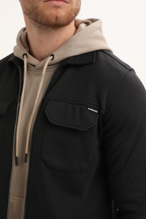 Gabbiano zwarte heren vest | Close up