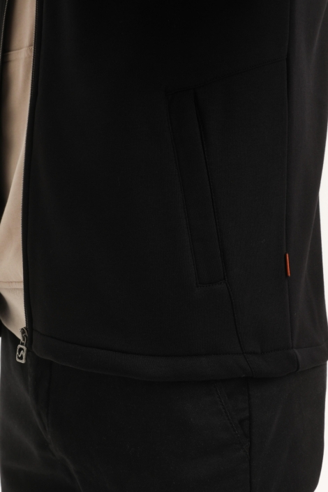 Gabbiano zwarte heren vest | Kleurstaal