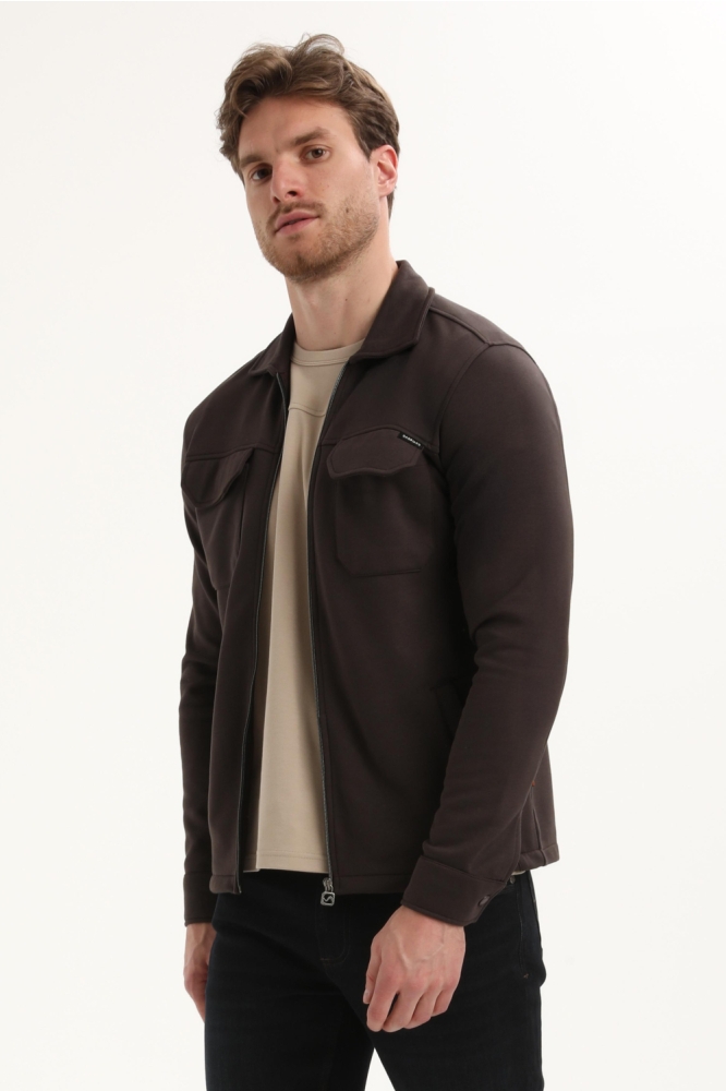 Gabbiano bruine heren vest | Model vooraanzicht