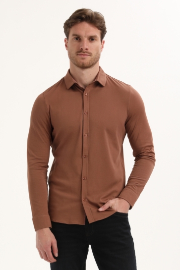 Gabbiano Overhemd COMFORT PREMIUM OVERHEMD 333510 S 5701 clay