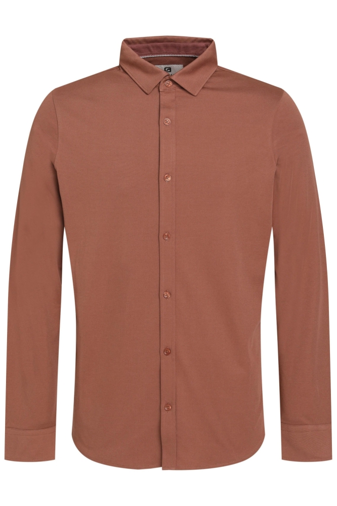 Gabbiano camel heren overhemd | Vooraanzicht