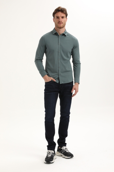 Gabbiano blauwe heren overhemd | Model