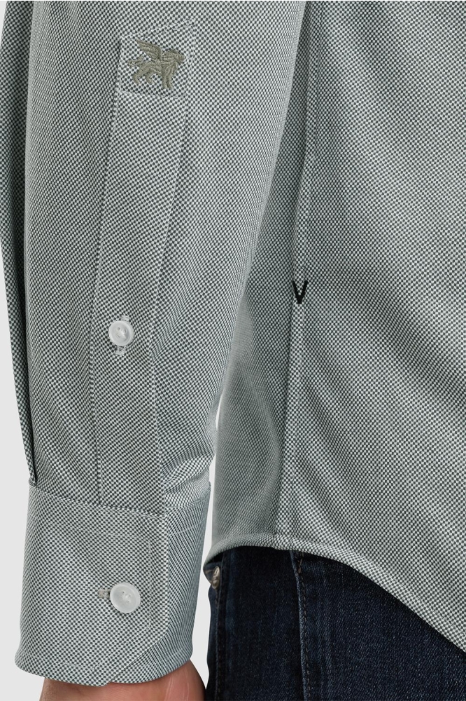 Vanguard groene heren overhemd | Close up