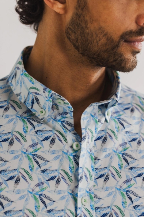 State of Art witte heren overhemd | Model achteraanzicht