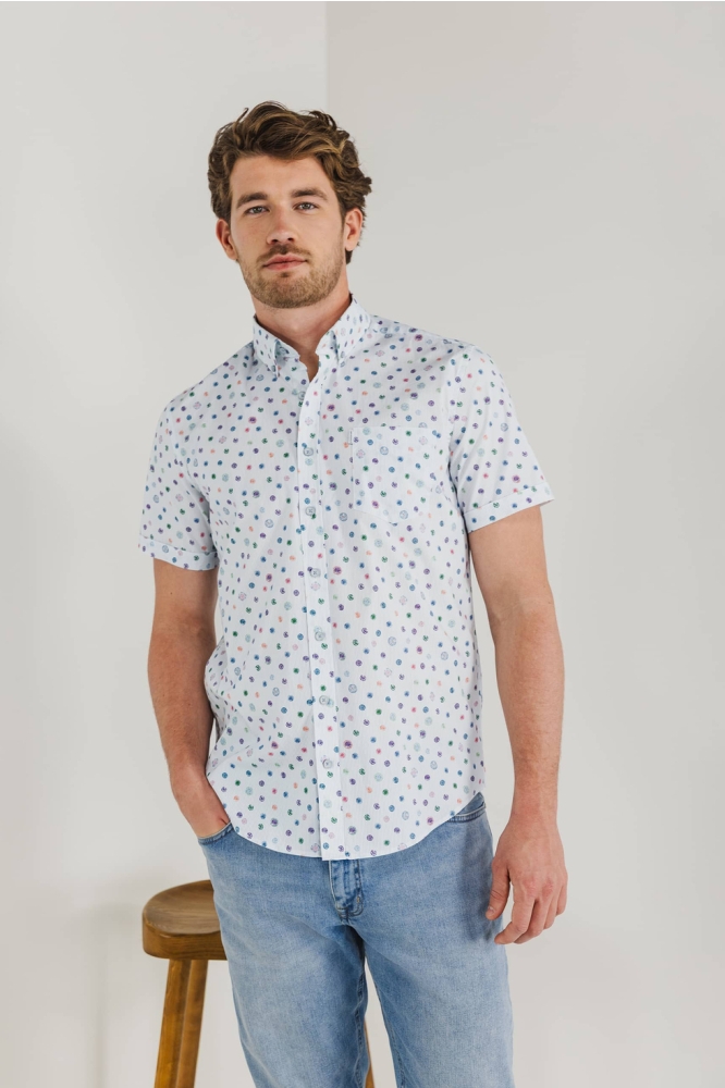 State of Art witte heren overhemd | Model vooraanzicht