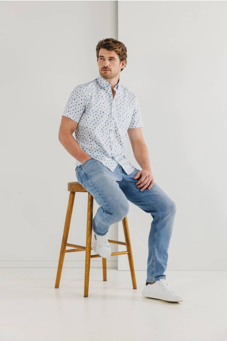 State of Art witte heren overhemd | Close up