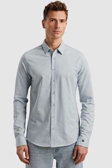 Cast Iron long sleeve shirt twill jersey 2 t Blauw