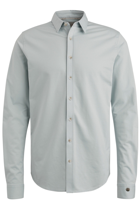 Cast Iron blauwe heren overhemd | Vooraanzicht