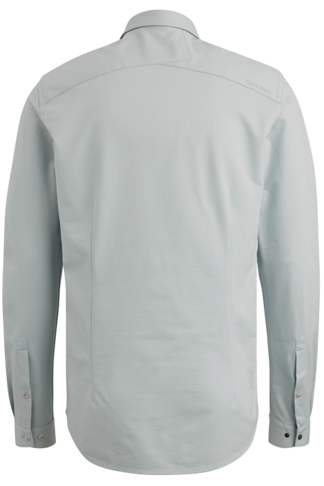 Cast Iron blauwe heren overhemd | Achteraanzicht