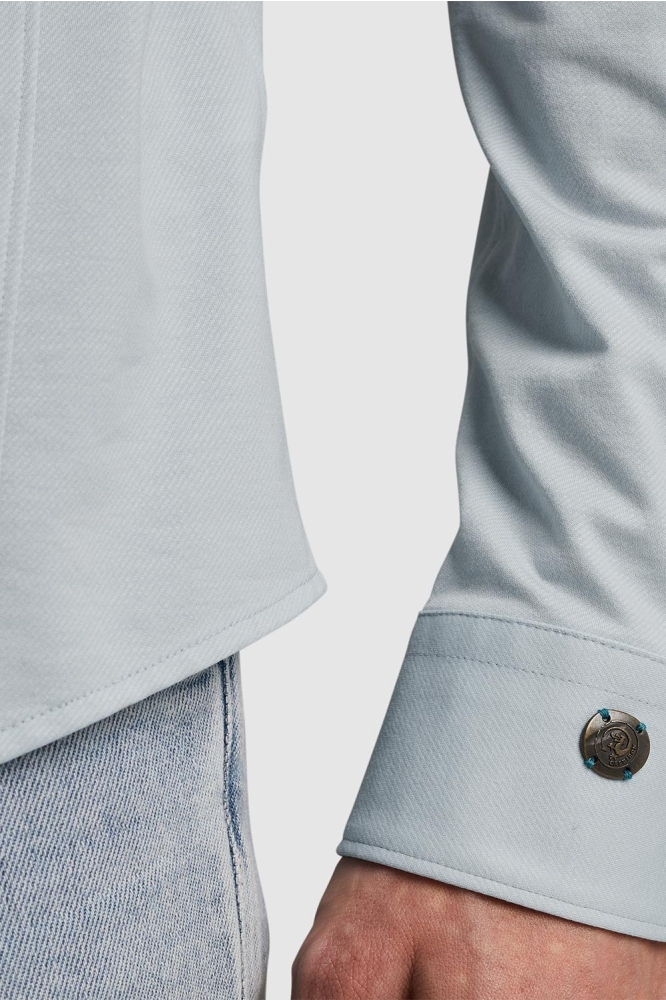 Cast Iron blauwe heren overhemd | Unique Selling Point