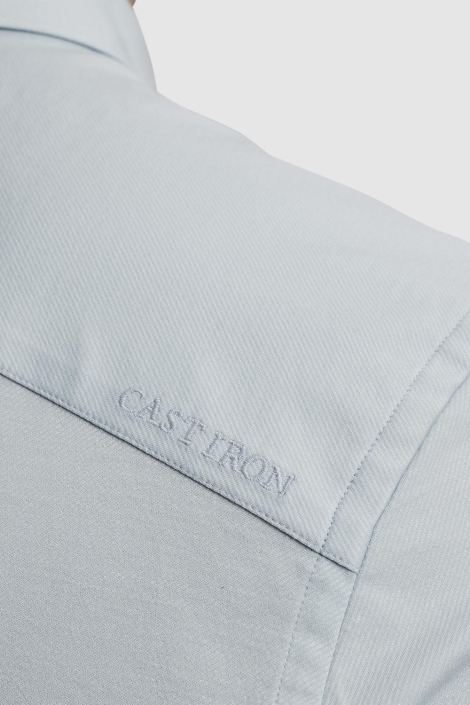 Cast Iron blauwe heren overhemd | Kleurstaal
