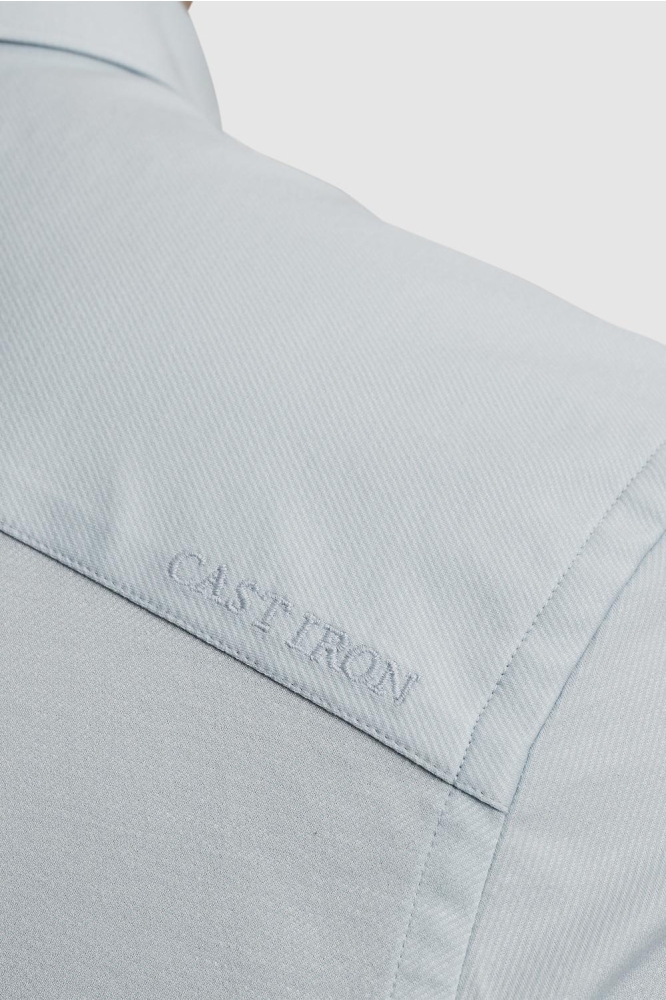 Cast Iron blauwe heren overhemd | Kleurstaal