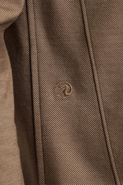 Cast Iron bruine heren overhemd | Kleurstaal