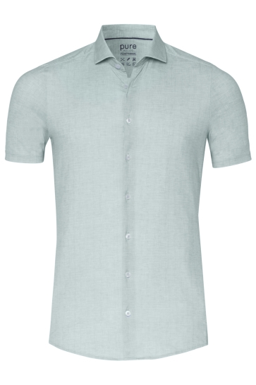 Pure H. Tico Overhemd FUNCTIONAL SHIRT SHORTSLEEV E11313 22120 405 GREEN PLAIN