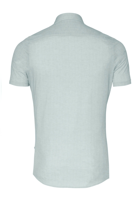 Pure H. Tico groene heren overhemd | Achteraanzicht