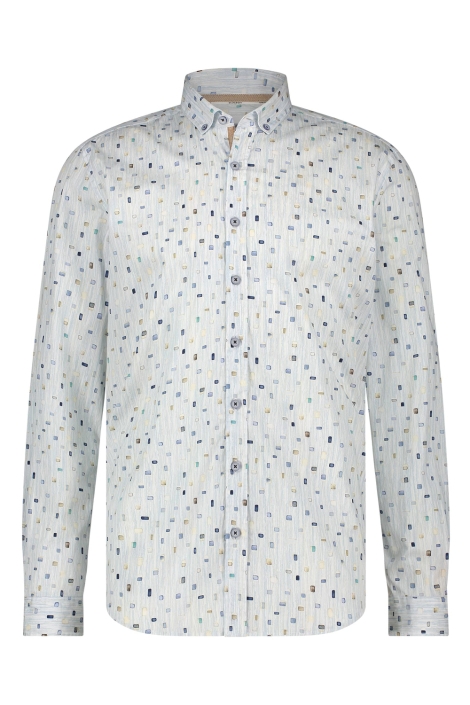 State of Art blauwe heren overhemd | Close up