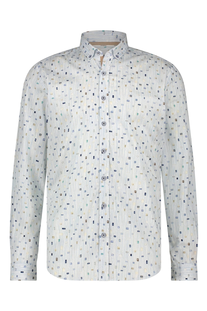 State of Art blauwe heren overhemd | Close up