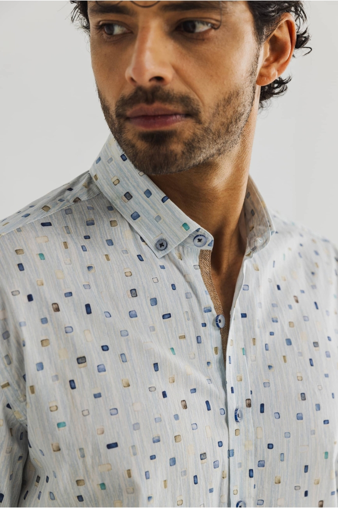 State of Art blauwe heren overhemd | Unique Selling Point