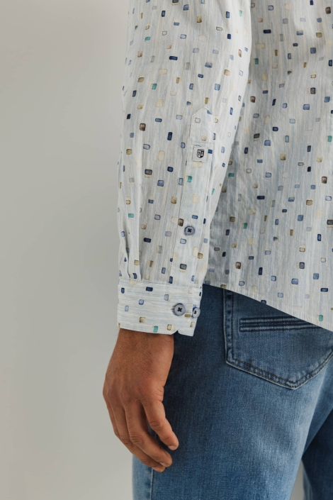 State of Art blauwe heren overhemd | Model