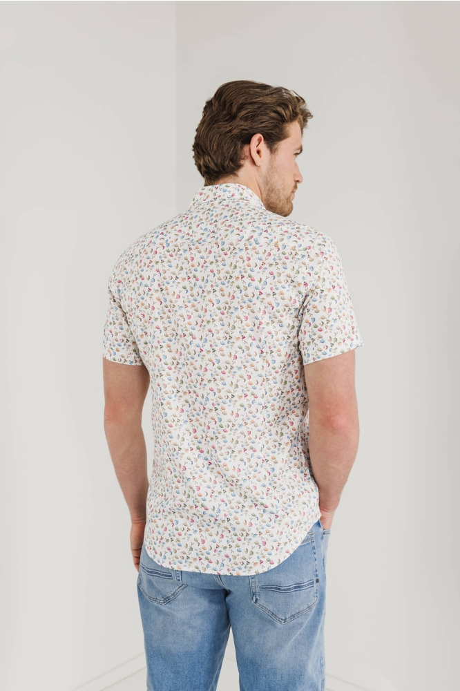 State of Art witte heren overhemd | Model achteraanzicht