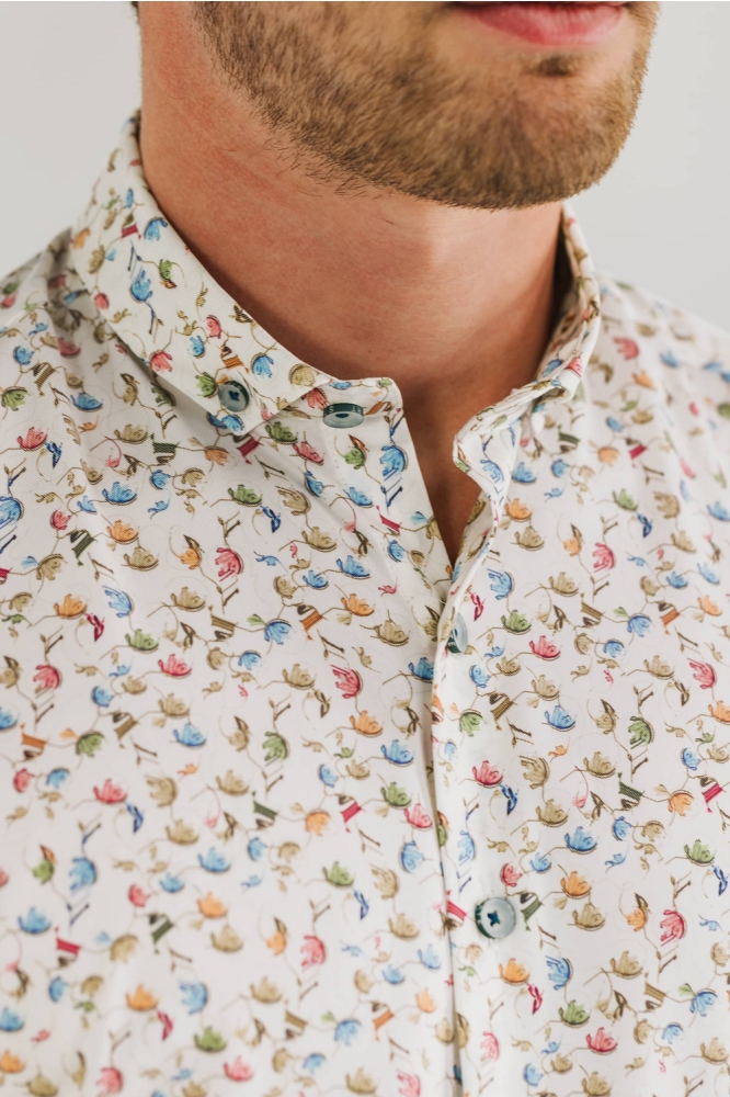 State of Art witte heren overhemd | Close up