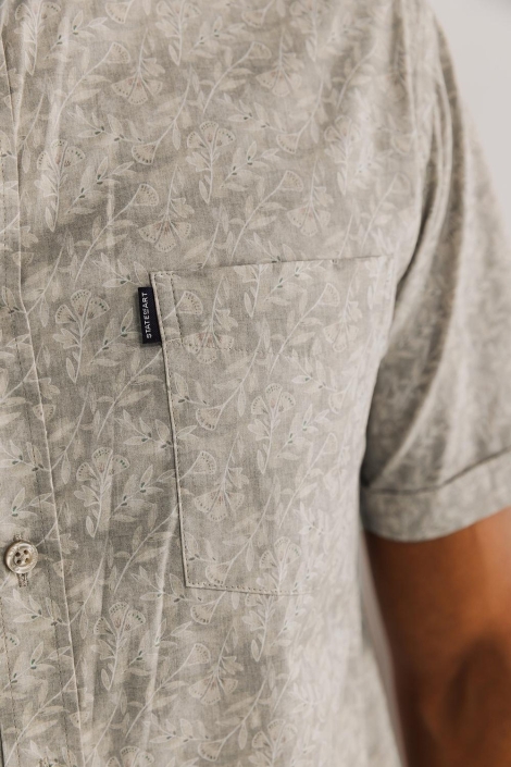 State of Art taupe heren overhemd | Kleurstaal