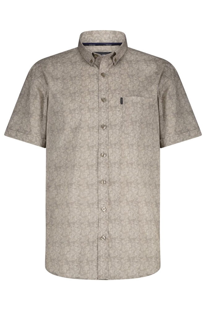 State of Art taupe heren overhemd | Vooraanzicht