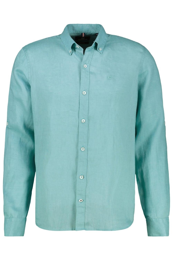 Lerros blauwe heren overhemd | Vooraanzicht