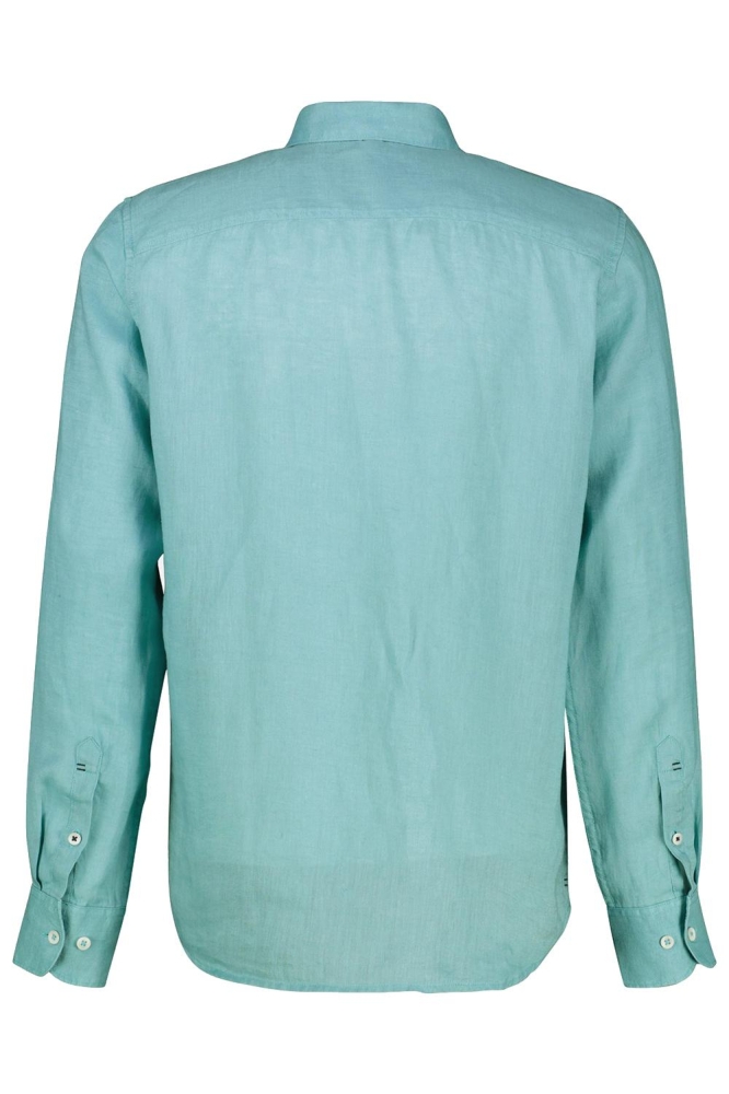 Lerros blauwe heren overhemd | Achteraanzicht