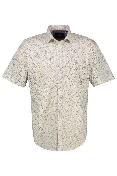 Lerros witte heren overhemd | Vooraanzicht