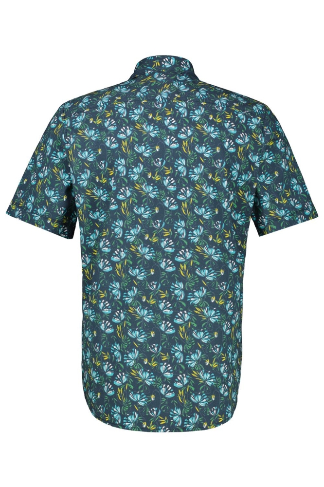 Lerros blauwe heren overhemd | Achteraanzicht