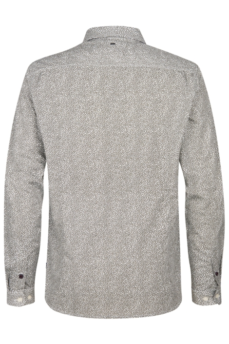 Petrol Industries groene heren overhemd | Achteraanzicht