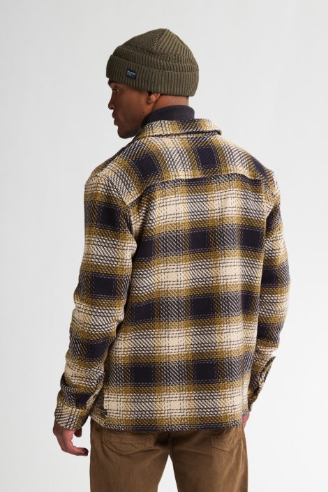 Petrol Industries blauwe heren overhemd | Model achteraanzicht