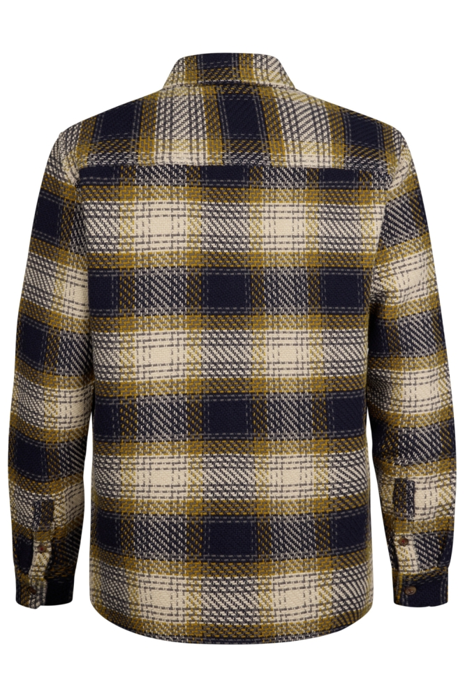 Petrol Industries blauwe heren overhemd | Achteraanzicht