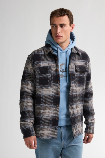 Petrol Industries Overhemd OVERHIRT LONG SLEEVE CHECK M 3050 SIL405 9038 Light Grey Melee