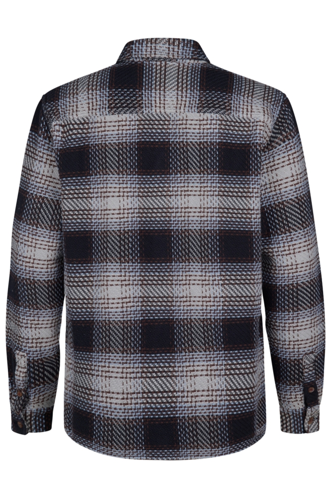 Petrol Industries grijze heren overhemd | Achteraanzicht