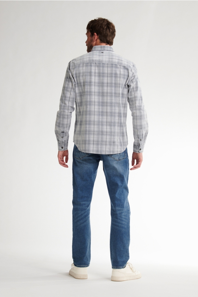 Petrol Industries grijze heren overhemd | Model