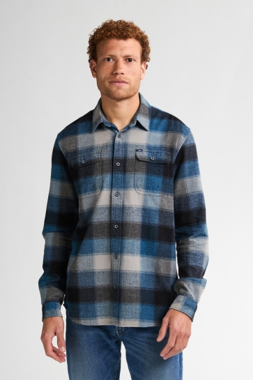 Petrol Industries Overhemd GEBLOKT OVERHEMD M 3050 SIL417 5190