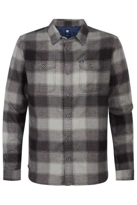 Petrol Industries zwarte heren overhemd | Vooraanzicht