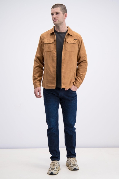 Gabbiano camel heren overhemd | Model