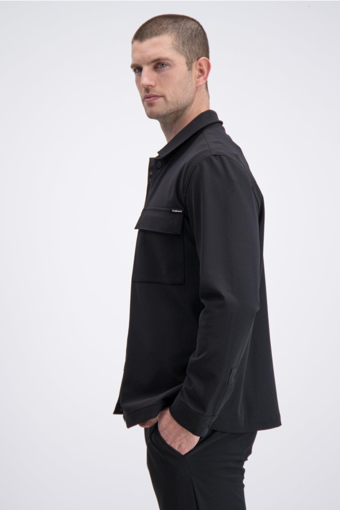 Gabbiano blauwe heren overhemd | Model zijaanzicht