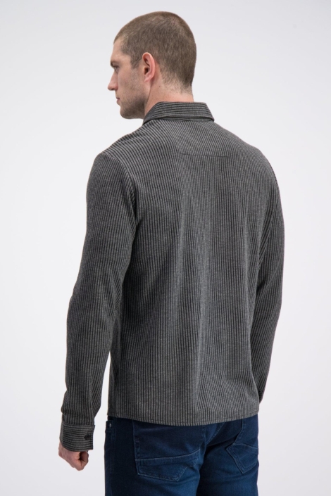 Gabbiano blauwe heren overhemd | Model achteraanzicht