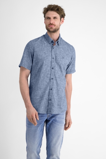 Lerros Overhemd OVERHEMD MET KORTE MOUWEN EN VERBORGEN KNOOPKRAAG 2562440 473