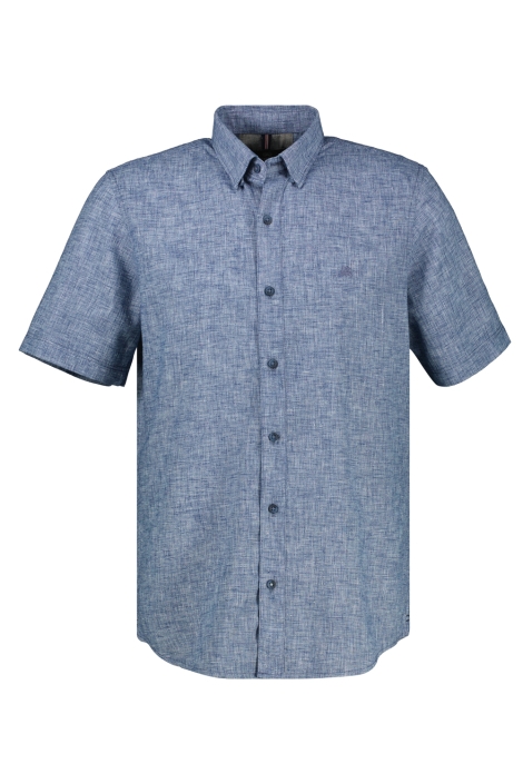 Lerros blauwe heren overhemd | Vooraanzicht