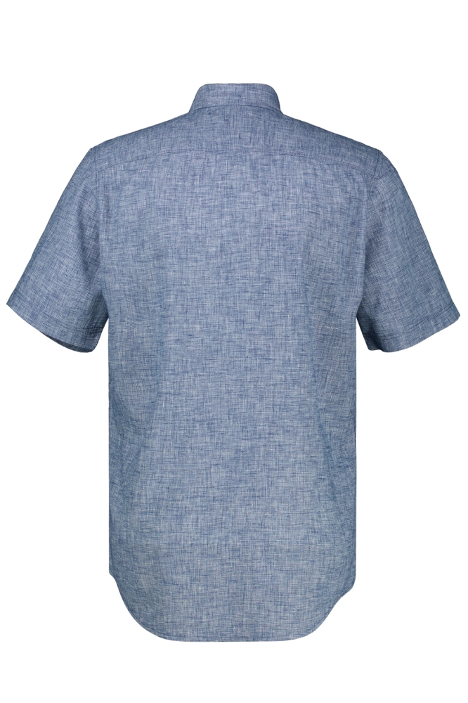 Lerros blauwe heren overhemd | Achteraanzicht