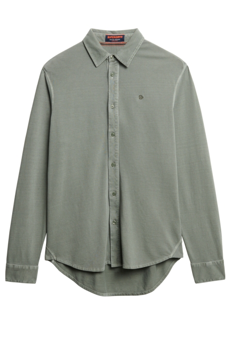 Superdry groene heren overhemd | Vooraanzicht