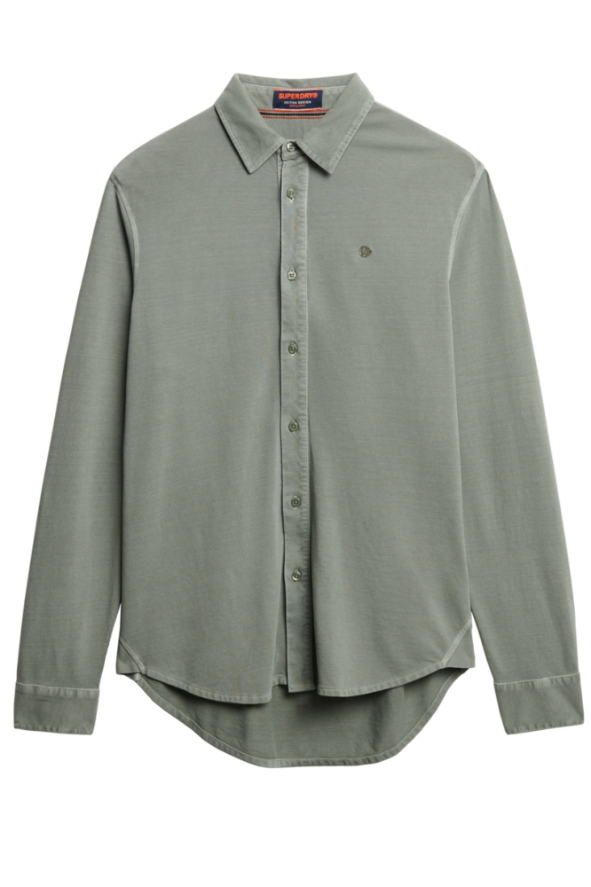 Superdry groene heren overhemd | Vooraanzicht