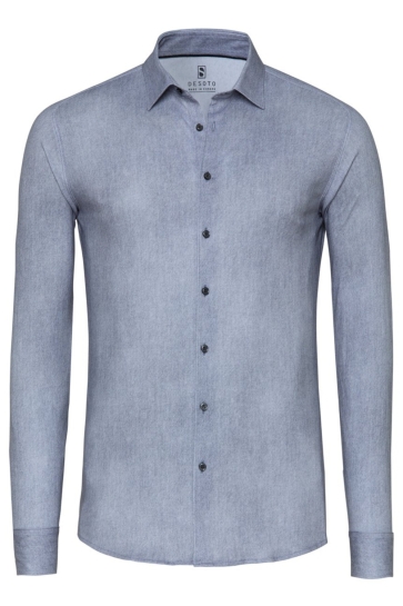 Desoto Overhemd CASUAL KENT 1 1 87328 3 716 GREY DENIM